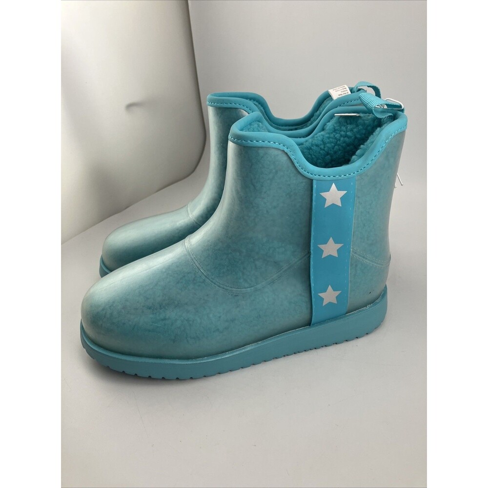 NEW Wonder Nation Girls Faux Sherpa Boots Blue Winter boots KIDS - Size 6 - Picture 16 of 16